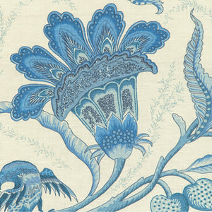 Brunschwig & Fils Louverne Print Fabric / Blue