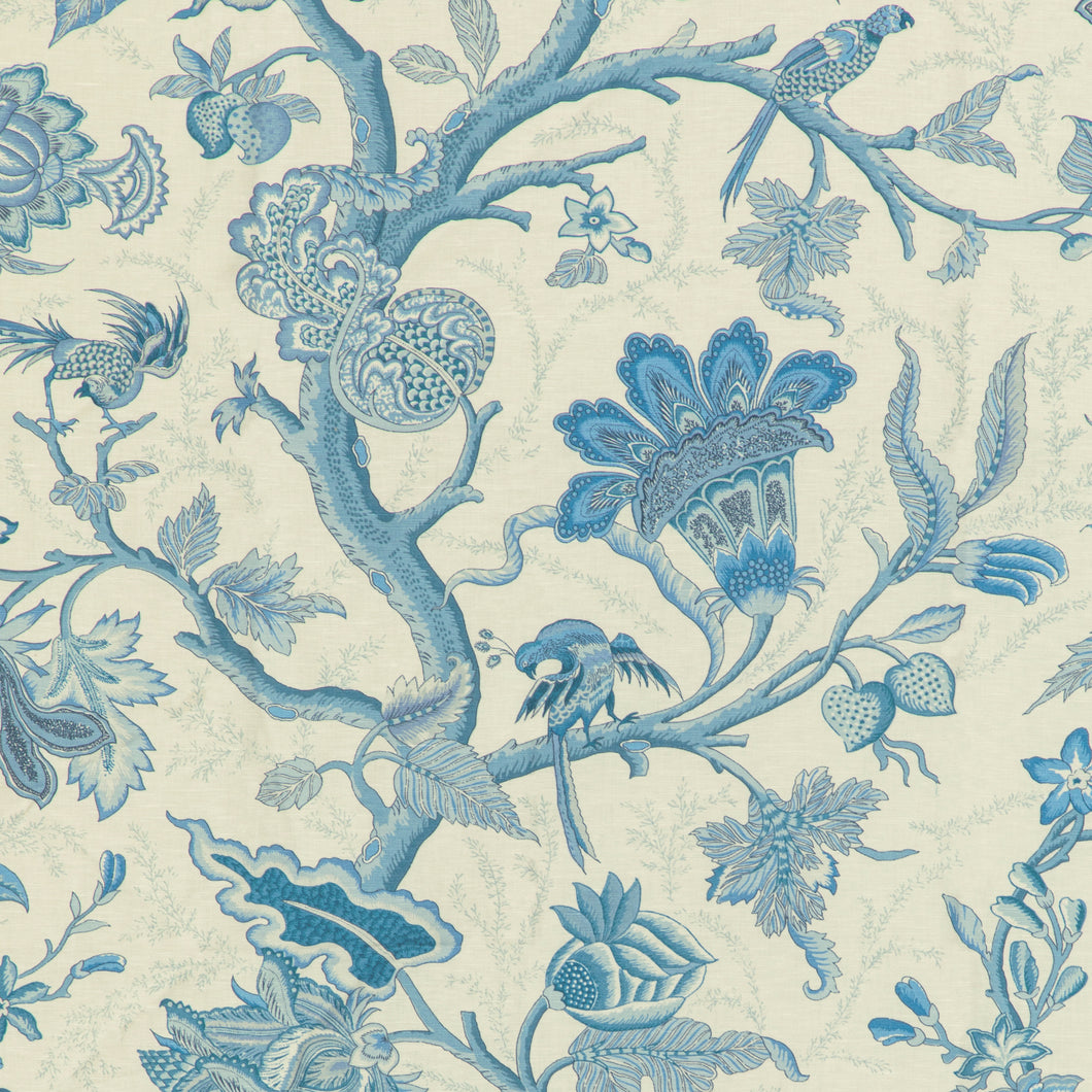 Brunschwig & Fils Louverne Print Fabric / Blue