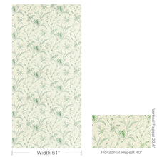 Load image into Gallery viewer, Brunschwig &amp; Fils Lauziere Print Fabric / Green