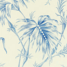 Load image into Gallery viewer, Brunschwig &amp; Fils Lauziere Print Fabric / Blue