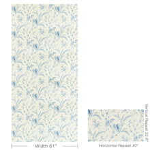 Load image into Gallery viewer, Brunschwig &amp; Fils Lauziere Print Fabric / Blue