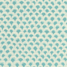 Load image into Gallery viewer, Brunschwig &amp; Fils Pave Ii Print Fabric / Aqua