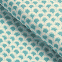 Load image into Gallery viewer, Brunschwig &amp; Fils Pave Ii Print Fabric / Aqua