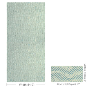 Brunschwig & Fils Pave Ii Print Fabric / Aqua