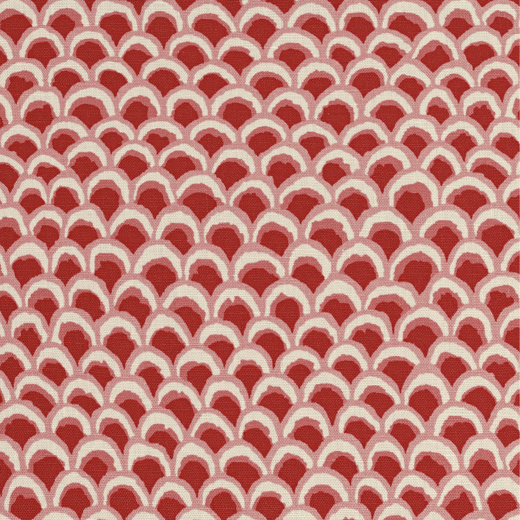 Brunschwig & Fils Pave Ii Print Fabric / Red