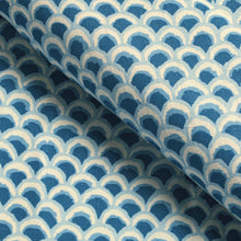 Load image into Gallery viewer, Brunschwig &amp; Fils Pave Ii Print Fabric / Blue