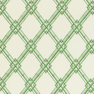 Brunschwig & Fils Le Bambou Print Fabric / Green