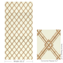 Load image into Gallery viewer, Brunschwig &amp; Fils Le Bambou Print Fabric / Gold