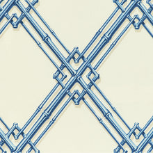 Load image into Gallery viewer, Brunschwig &amp; Fils Le Bambou Print Fabric / Blue