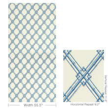 Load image into Gallery viewer, Brunschwig &amp; Fils Le Bambou Print Fabric / Blue