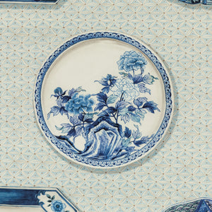 Brunschwig & Fils Bonchamp Print Fabric / Blue