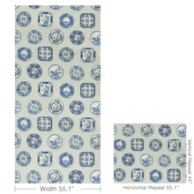 Load image into Gallery viewer, Brunschwig &amp; Fils Bonchamp Print Fabric / Blue