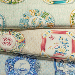 Brunschwig & Fils Bonchamp Print Fabric / Blue