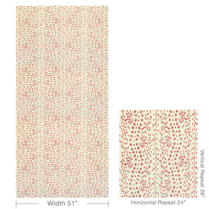Brunschwig & Fils Les Touches Ii Fabric / Berry
