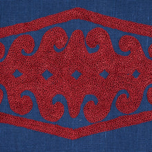 Load image into Gallery viewer, Schumacher Seema Embroidery Fabric 80210 / Garnet