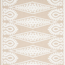Load image into Gallery viewer, Schumacher Seema Embroidery Fabric 80211 /  Ivory On Natural