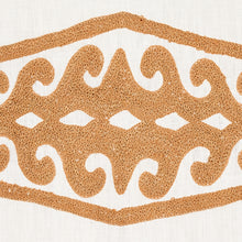 Load image into Gallery viewer, Schumacher Seema Embroidery Fabric 80212 / Gold