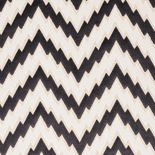 Load image into Gallery viewer, Schumacher Florentine Chevron Velvet Fabric 80220 / Black