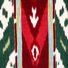 Load image into Gallery viewer, Schumacher Samar Ikat Velvet Fabric 80241 / Green