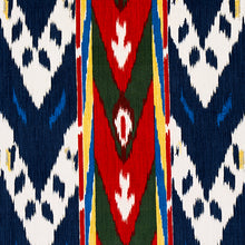 Load image into Gallery viewer, Schumacher Samar Ikat Velvet Fabric 80242 / Blue