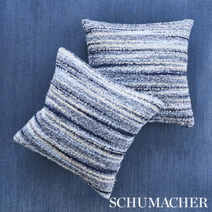 Schumacher Bensley Boucle Fabric 80250 / Blue