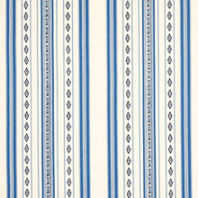 Load image into Gallery viewer, Schumacher Dakota Stripe Fabric 80271 / Blue