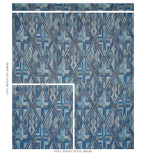 Load image into Gallery viewer, Schumacher Kuzma Fabric 80281 / Blue