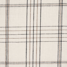 Load image into Gallery viewer, Schumacher Nils Plaid Linen Fabric 80302 / Charcoal