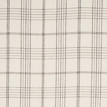 Load image into Gallery viewer, Schumacher Nils Plaid Linen Fabric 80302 / Charcoal