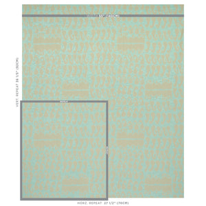 Schumacher Nallamala Fabric 80381 / Ocean