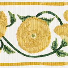Load image into Gallery viewer, Schumacher Saranda Flower Embroidery Tape Trim 80391 / Marigold