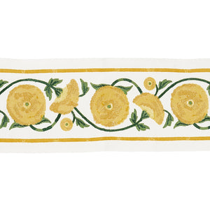 Schumacher Saranda Flower Embroidery Tape Trim 80391 / Marigold