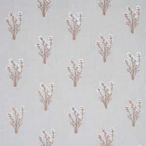Schumacher Stora Embroidery Fabric 80400 / Mineral