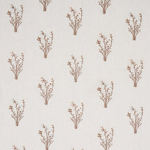 Schumacher Stora Embroidery Fabric 80401 / Ivory