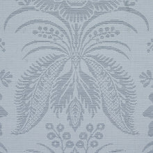 Load image into Gallery viewer, Schumacher Greta Damask Fabric 80420 / Blue