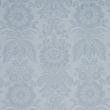 Load image into Gallery viewer, Schumacher Greta Damask Fabric 80420 / Blue