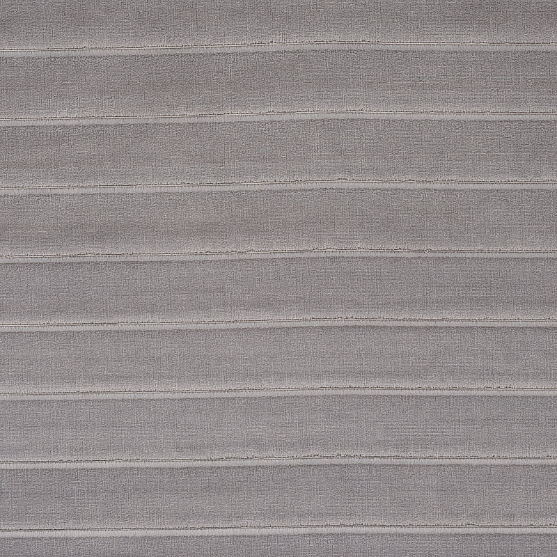 Schumacher Frederika Channeled Velvet Fabric 80463 / Otter Grey