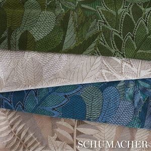 Schumacher Japura Forest Fabric 80562 / Ivory