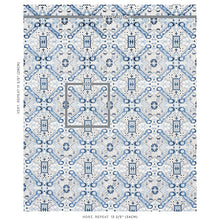 Load image into Gallery viewer, Schumacher Tiraz Velvet Fabric 80601 / Indigo