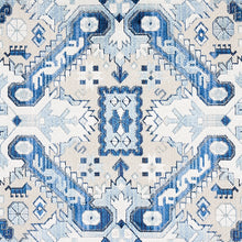 Load image into Gallery viewer, Schumacher Tiraz Velvet Fabric 80601 / Indigo