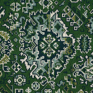 Schumacher Pallay Épinglé Fabric 80620 / Emerald