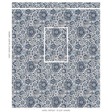 Load image into Gallery viewer, Schumacher Pallay Épinglé Fabric 80622 / Porcelain On Ivory