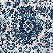 Load image into Gallery viewer, Schumacher Pallay Épinglé Fabric 80622 / Porcelain On Ivory