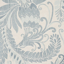 Load image into Gallery viewer, Schumacher Orley Jaquard Fabric 80641 / Blue On Light Blue