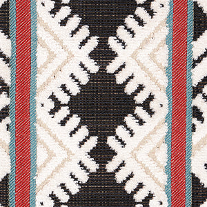 Schumacher Parvin Velvet Fabric 80650 / Black And Ivory