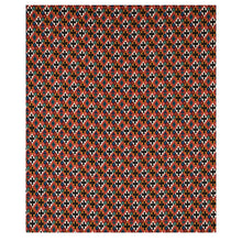 Load image into Gallery viewer, Schumacher Sasha Diamond Ikat Fabric 80661 / Rose And Saffron