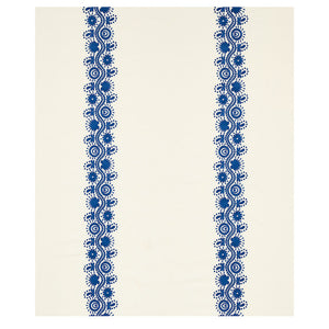 Schumacher Theodora Embroidery Fabric 80741 / Blue