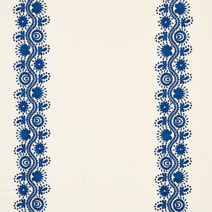 Schumacher Theodora Embroidery Fabric 80741 / Blue
