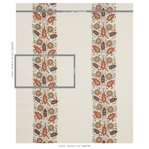 Schumacher Anatolia Embroidery Fabric 80751 / Autumn