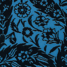 Load image into Gallery viewer, Schumacher Saz Paisley Silk Velvet Fabric 80780 / Blue
